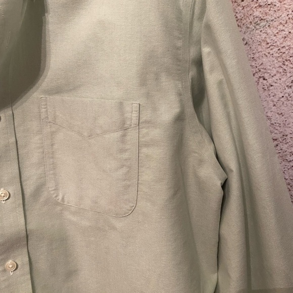 L.L Bean Mens Soft Mint Wrinkle Free Dress Shirt - Picture 2 of 5